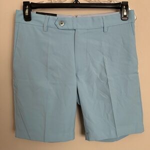 NWT Black Quail Men’s Golf Shorts Light Blue, 100% Polyester; Size 30